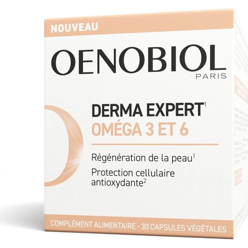 Oenobiol Derma Expert Omega 3 & 6 Skin Regeneration - 30 kapsler