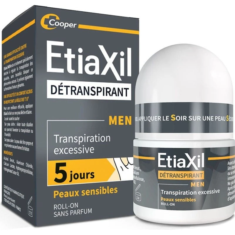 Etiaxil Deperspirant Men Sensitive Skin Roll-on, Uden Duft, 15ml