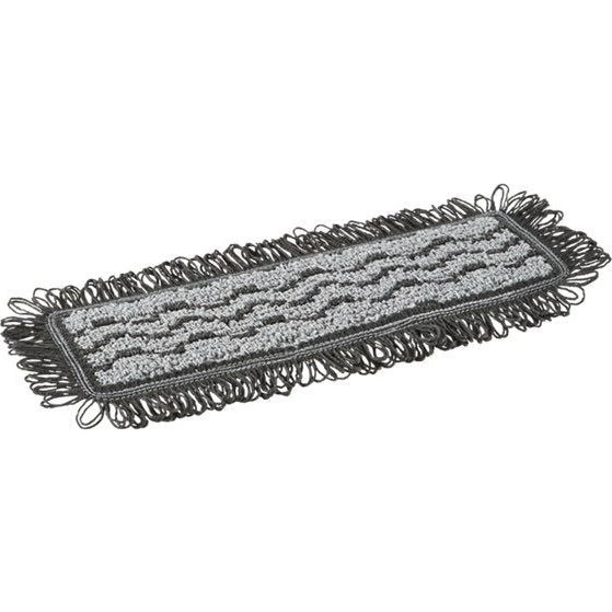 Vikan Damp 42 fugtmoppe 25 cm – grå mikrofiber (Hook & Loop)