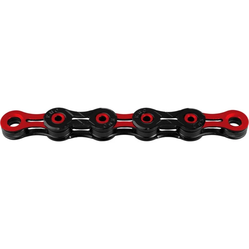 KMC 11-speed DLC kæde - Rød/Sort (118 led)