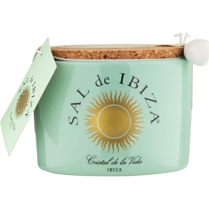 Sal de Ibiza Fleur De Sel i keramikkrukke, 150 g