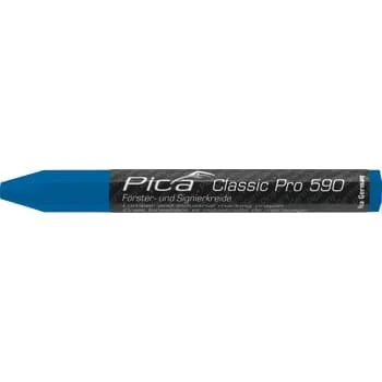 Pica Classic mærkekridt PRO, 120 mm, blå, 12 stk.
