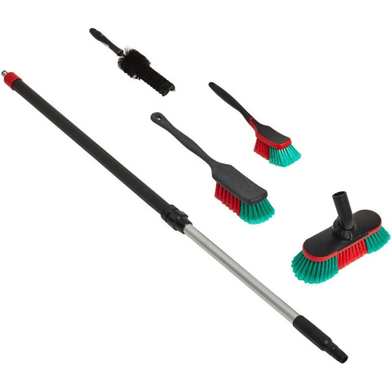 Vikan Bilvask Startpakke, flerfarvet – autobørster & teleskopskaft