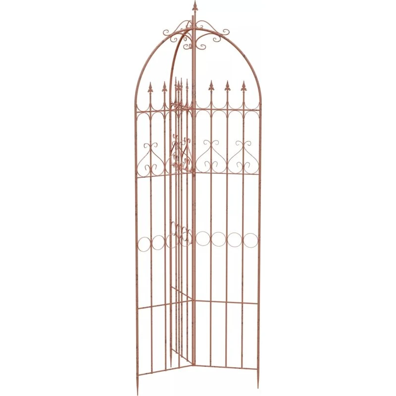 Flowton Espalier i antik stil - Brun metal til klatreplanter