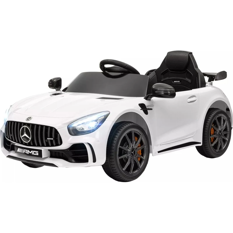 Mercedes-Benz AMG GTR Børne Elbil 12V - Hvid med Fjernbetjening