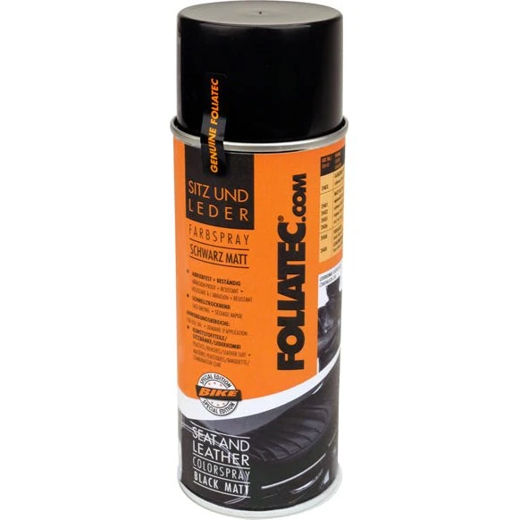 Foliatec Seat & Leather Color Spray - Sort mat 400 ml