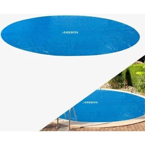 AREBOS Pool Solar Folie Rund 3,05 m 120mic