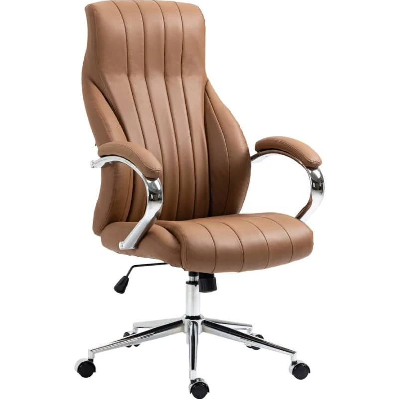 CLP Kontorstol Wigan i ægte læder - Ergonomisk chefstol
