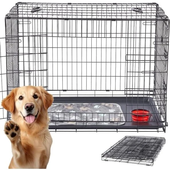 AREBOS Foldbart hundebur 24" S