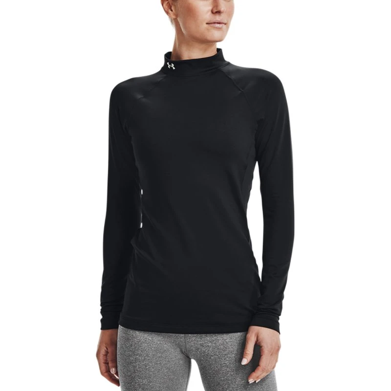 Under Armour ColdGear Authentics Mockneck Dame – Sort