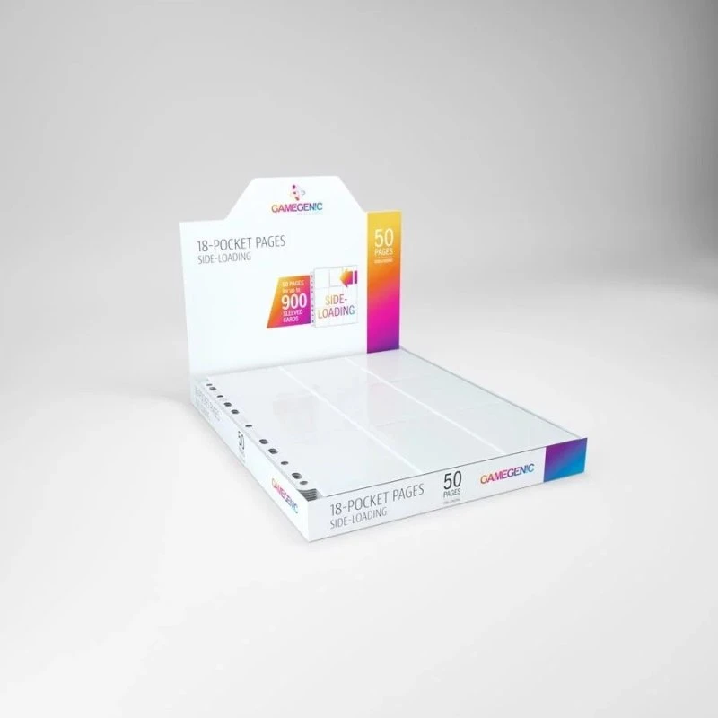 GameGenic 18-Pocket Pages - 50 stk - Hvid