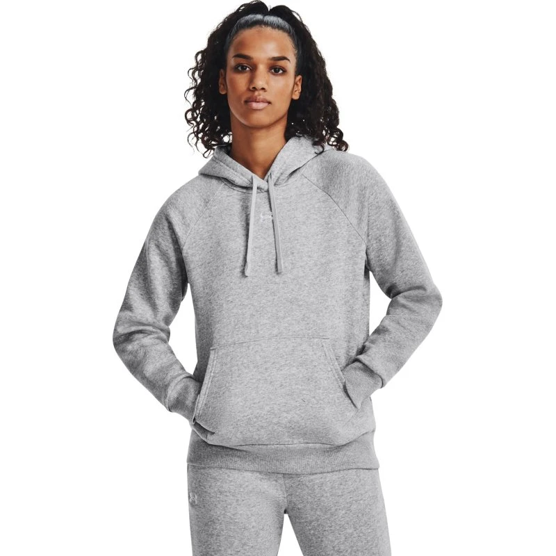 Under Armour Rival Fleece Hoodie dame – Mod Gray Light Heather