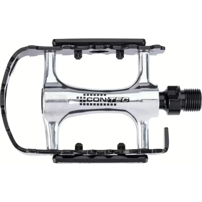 CONTEC Spinner pedaler i aluminium - Sølv/Sort