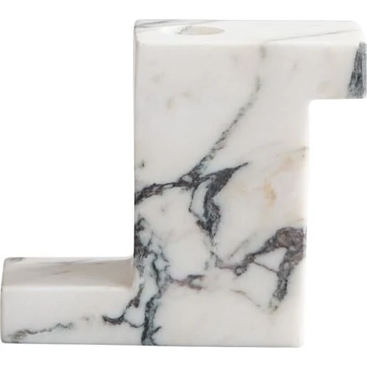 101 Copenhagen Brick Lysestage Calacatta 10,5x12,5 cm