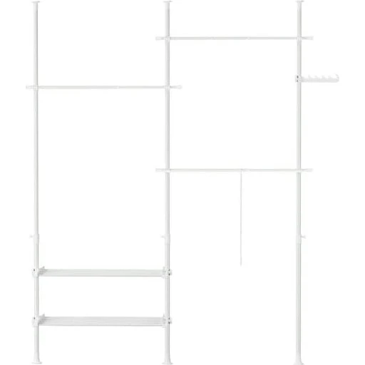 SoBuy Tøjstativ FRG34-II-W Hvid (124-226x200-295cm)