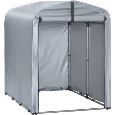 SoBuy Cykeltelt KLS11-K | Vandtæt opbevaring | Sølv 120x176x163cm