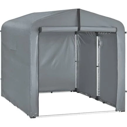 SoBuy Cykeltelt KLS11-L-DG | Grå opbevaringstelt 159x219x165cm