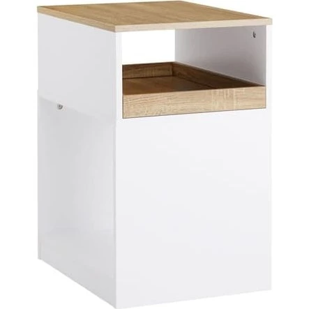 SoBuy ASK08-WN Mobilt Arkivskab og Printer Stand