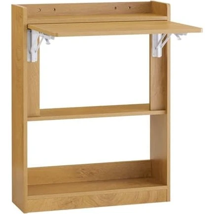 SoBuy Foldebord med opbevaring FWT92-N | 64x58x82cm Naturlig