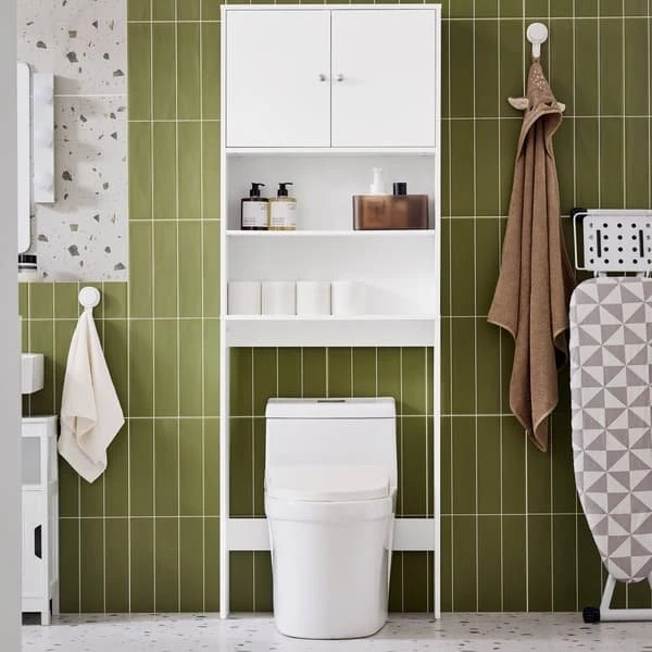 SoBuy BZR165-W Toiletreol og Badeværelsesskab i Skandinavisk Design
