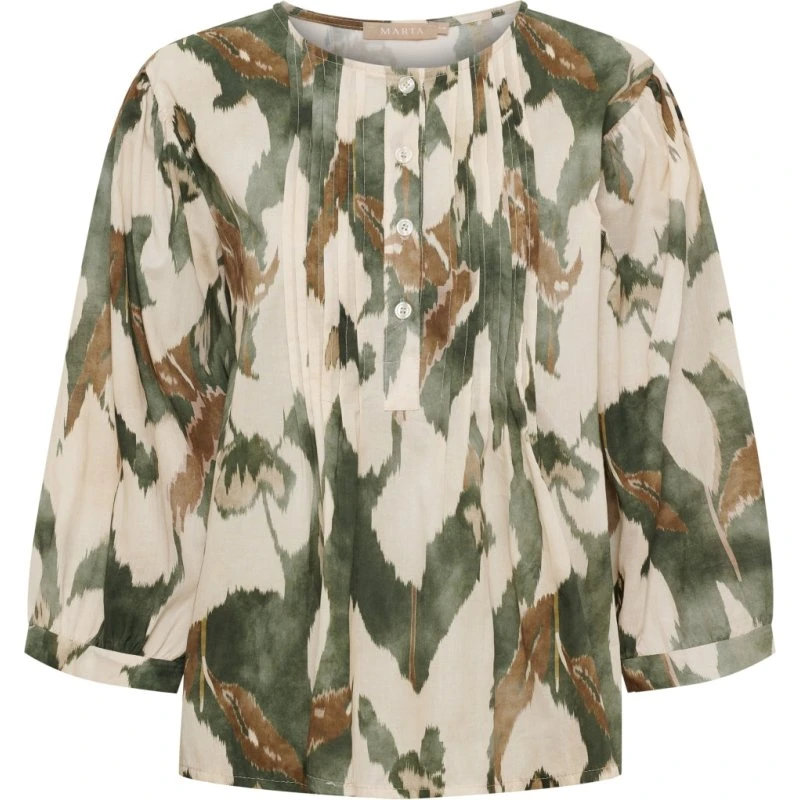 Marta Du Chateau MdcCosmos 8687 Bluse i Oliven
