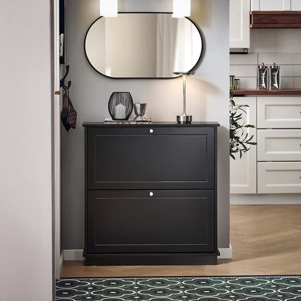SoBuy Skoskab FSR99-SCH Sort 76x18x79cm