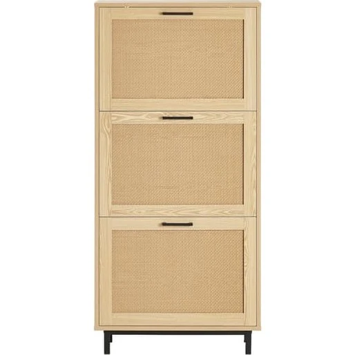 SoBuy Slankt skoskab FSR155-N - 60x24x127cm med 3 rum