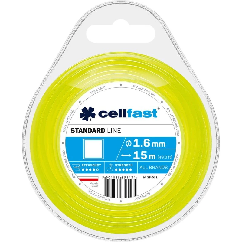 Cellfast Trimmersnor 1,6 mm - 15 meter