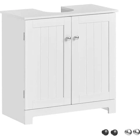 SoBuy Underskab 60x30x60cm Hvid BZR18-II-W med justerbare hylder