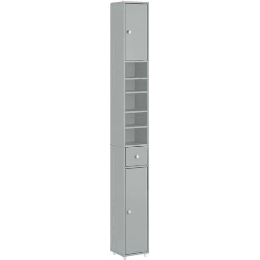SoBuy Smalt Højskab 20x20x180cm Grå BZR34-II-HG
