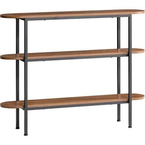 SoBuy Konsolbord FSB67-WS i Japandi-stil, 110x25x86 cm, Brun