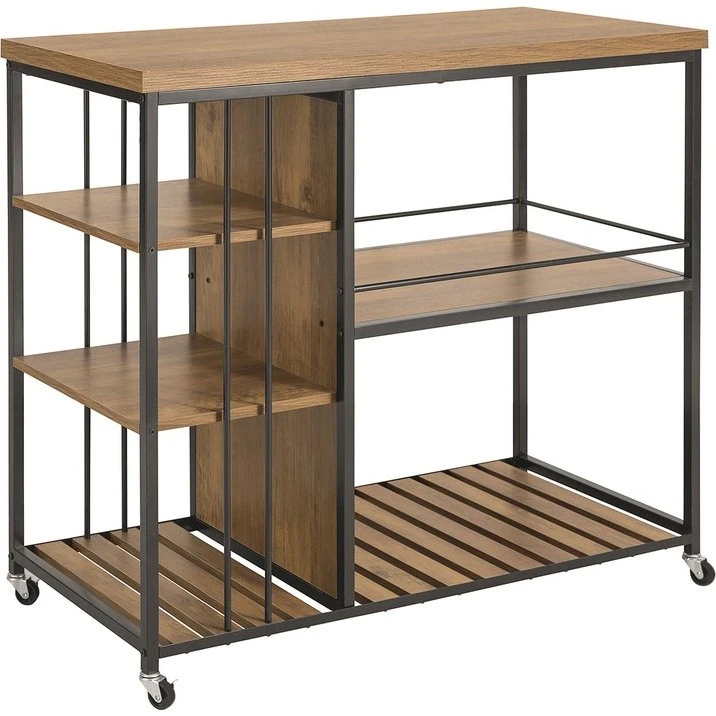SoBuy Serveringsvogn med 5 Hylder, 110x45x92cm, SVW18-II-F