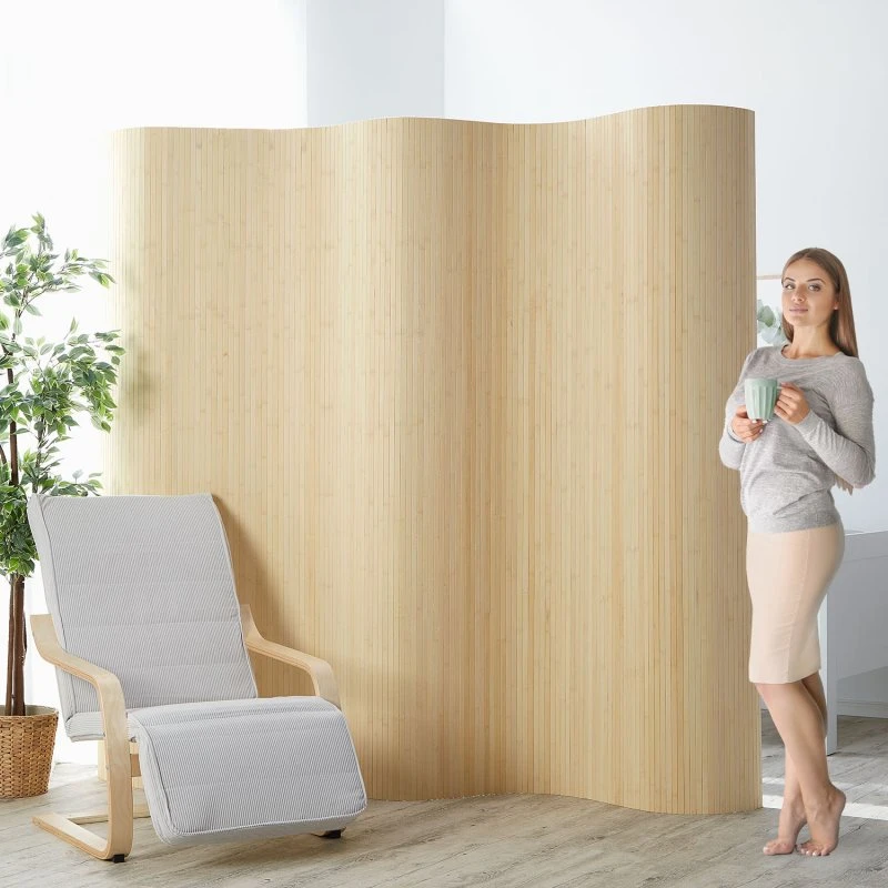 Home Bambus Rumdeler, Beige, 200x250 cm