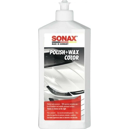 SONAX Polering & Voks med Carnauba Hvid 500 ml