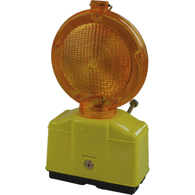 Blinklampe dobbeltsidet LED 6V 180mm gul linse