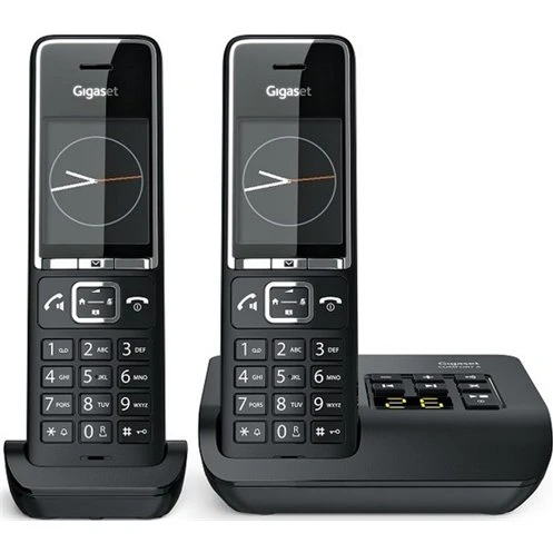 Gigaset COMFORT 550A DUO DECT Telefon med 2 Håndsæt - Sort
