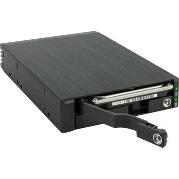 FANTEC MR-25DUAL Lagrings mobil rack 2.5" SATA/SAS 6Gb/s Sort