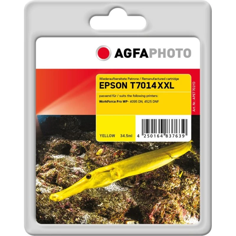 AgfaPhoto Gul Blækpatron 34,5 ml til Brother DCP-J525W, J725DW, J925DW