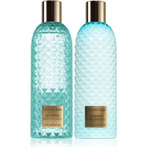Vivian Gray Gemstone Jasmine & Patchouli Spa-sæt (2 x 300 ml)