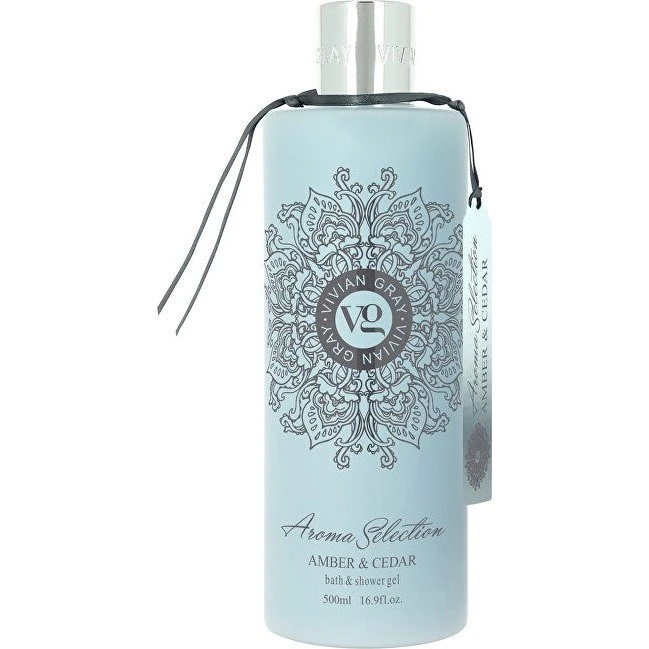 Vivian Gray Aroma Selection Amber & Cedar Shower Gel - 500ml