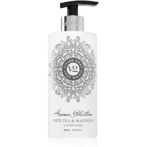 Vivian Gray Cremet Flydende Sæbe Hvid Te & Magnolia 400 ml