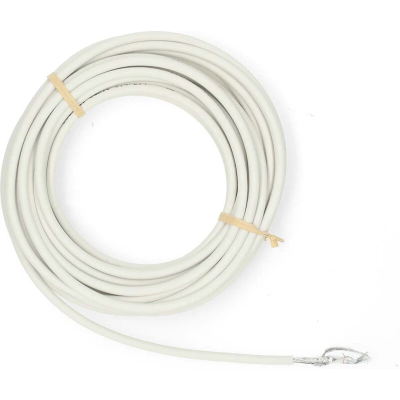 Nedis Mini Coax-kabel 10 m – Dobbeltafskærmet, Hvid