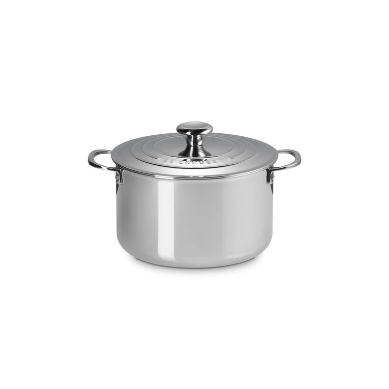 Le Creuset 3-ply Plus høj gryde med låg 24 cm