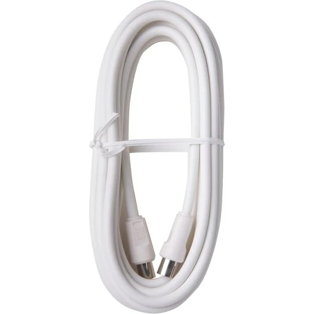 Triax antennekabel 5 m hvid (Coax)