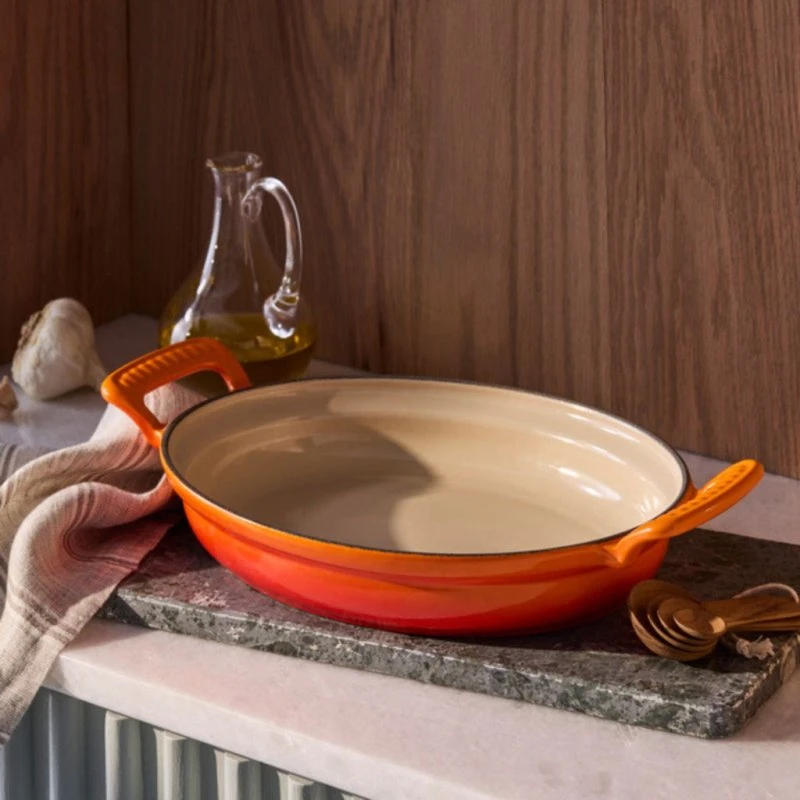 Le Creuset Modern Heritage Oval Multifunktionel Støbejernsgryde 28 cm