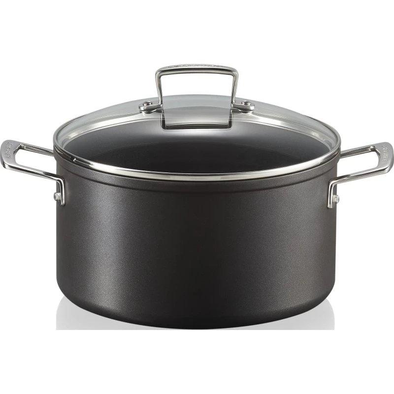 Le Creuset kødgryde non-stick aluminium med glaslåg