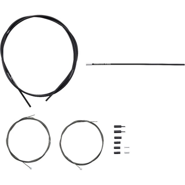 Shimano Optislick gearkabel sæt til Shimano 105 Road - Sort