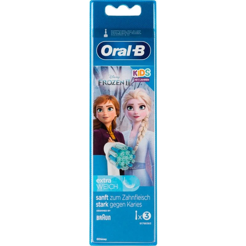 Oral-B Kids Frozen II børstehoveder til eltandbørste (3 stk.)