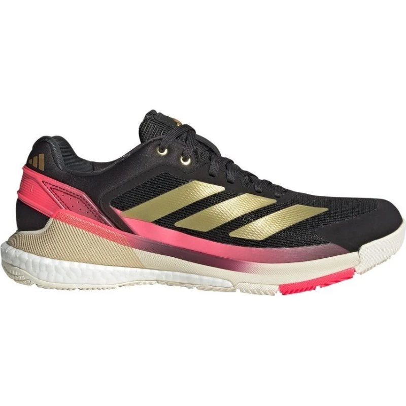 adidas Crazyquick Boost Padel Sko - Core Black/Gold Metallic - 42