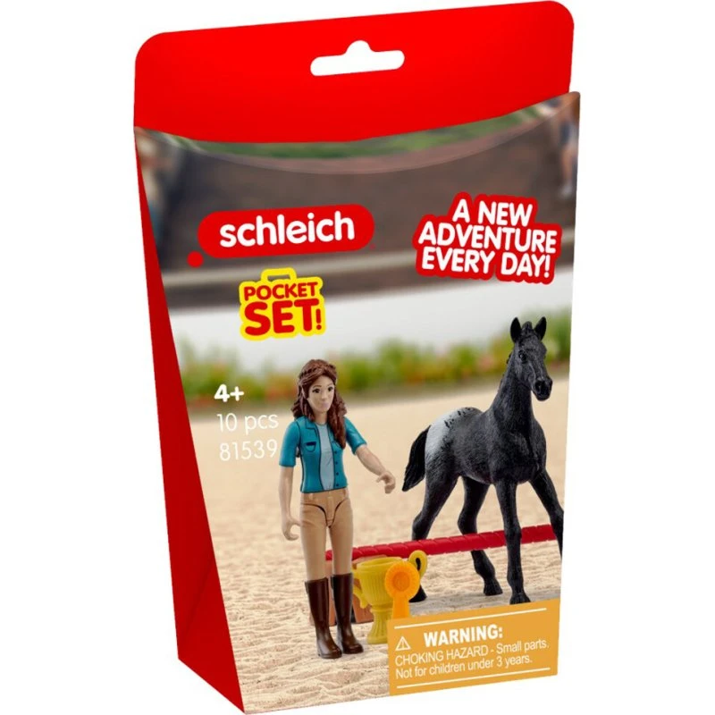 Schleich 81539 Pocket Set - Sejrsrunde med Snowy Horse Club